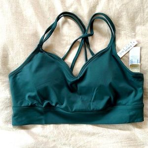 Madewell  MWL Flex Strappy sports bra XL NWT forest green